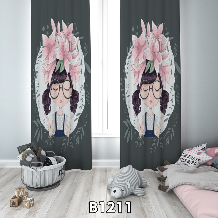 پرده چاپی دخترزبل