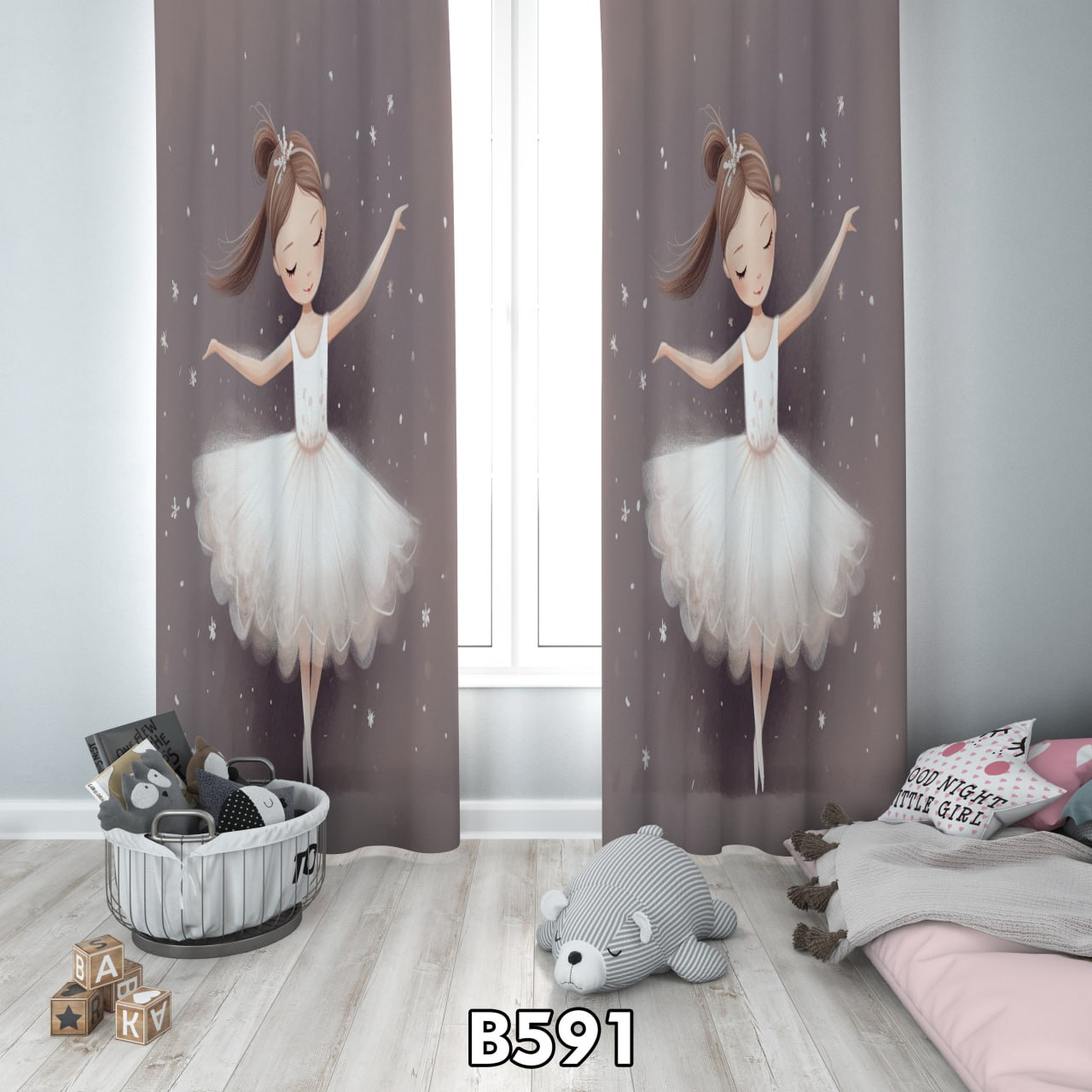 پرده چاپی دخترپرنسس