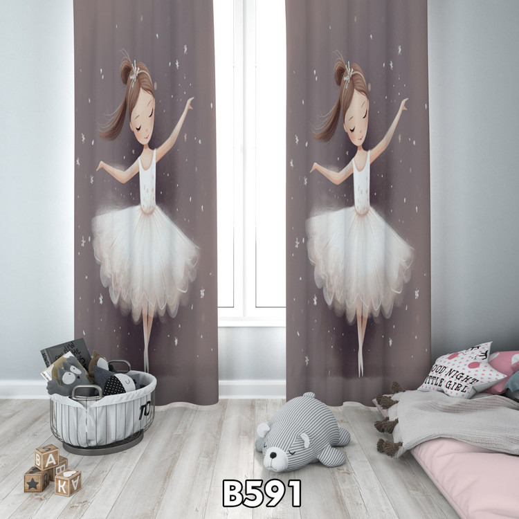 پرده چاپی دخترپرنسس