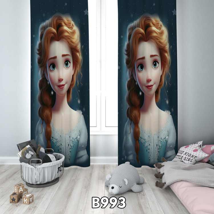پرده چاپی دختر