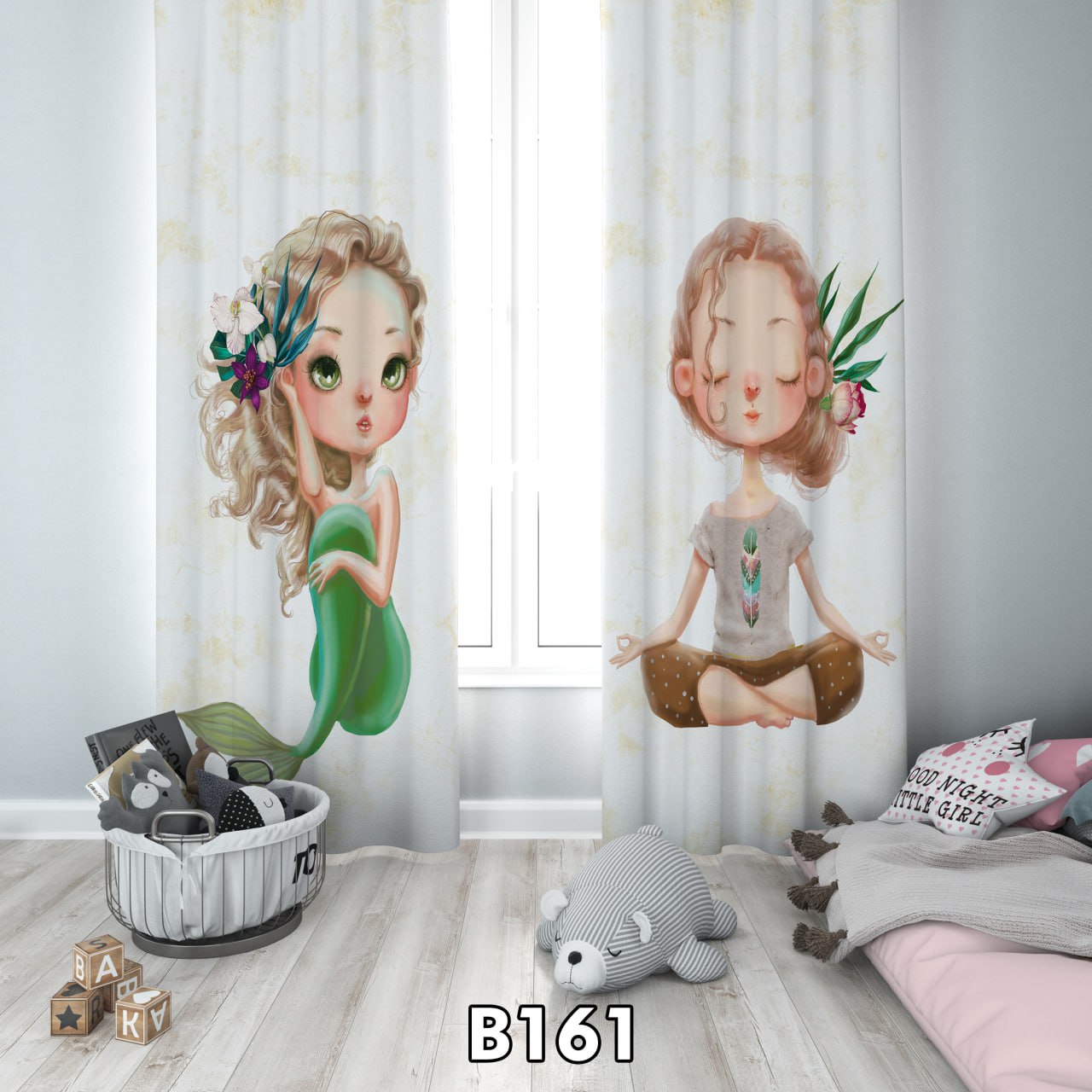 پرده چاپی دختر