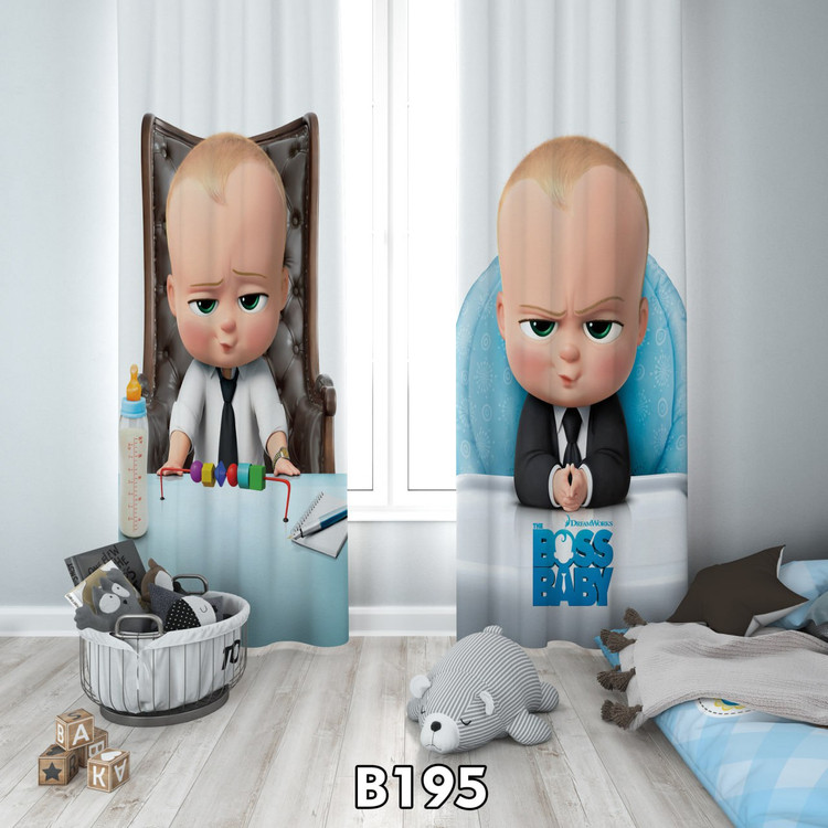 پرده چاپی بچه رئیس
