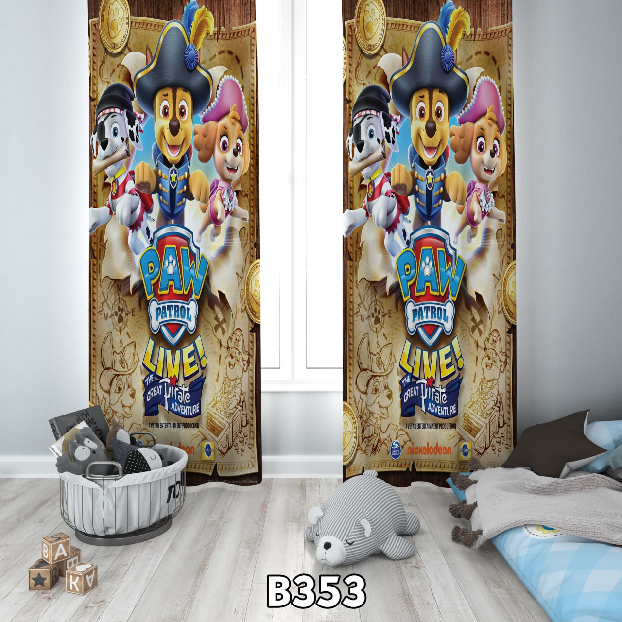 پرده چاپی سگ نگهبان