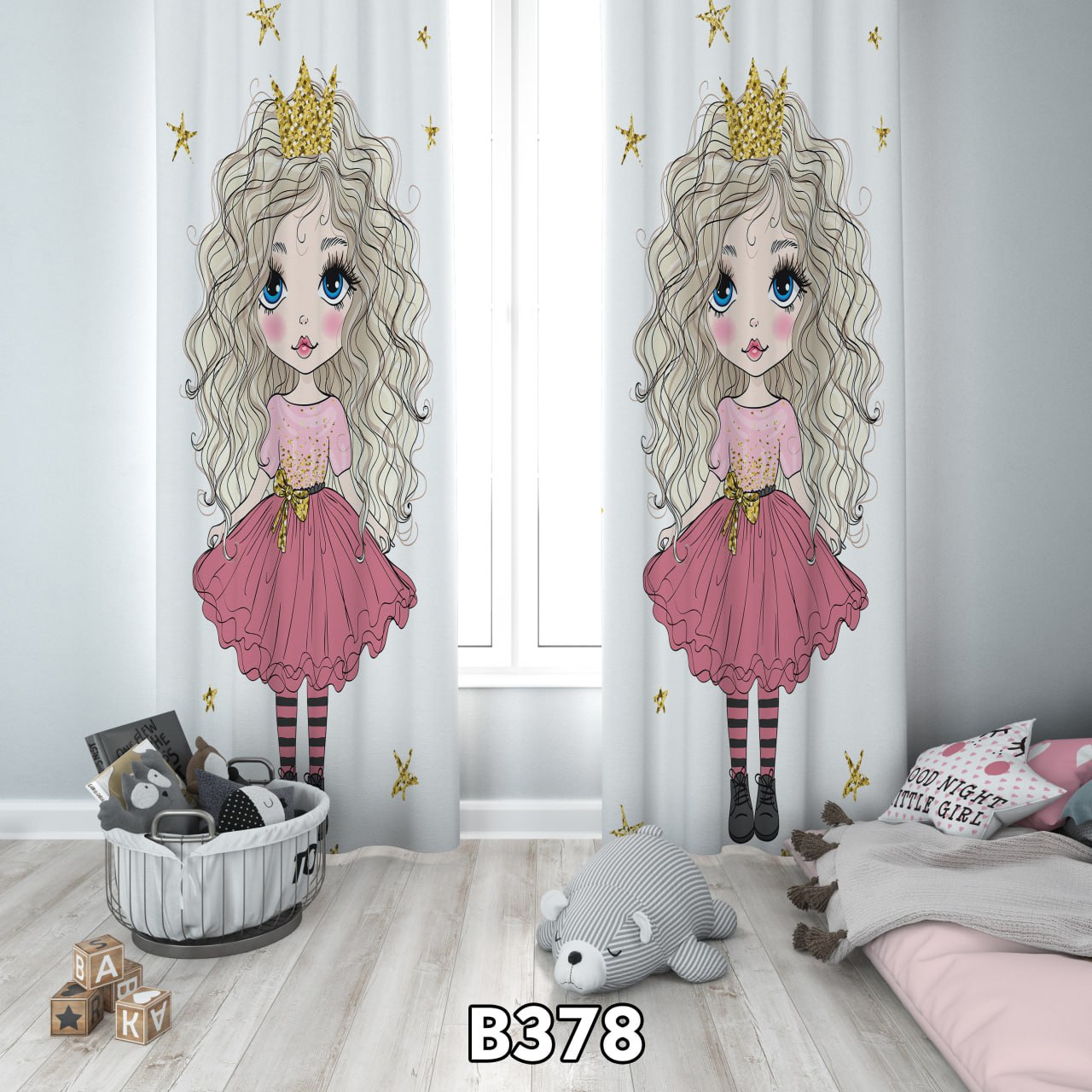 پرده چاپی دختر