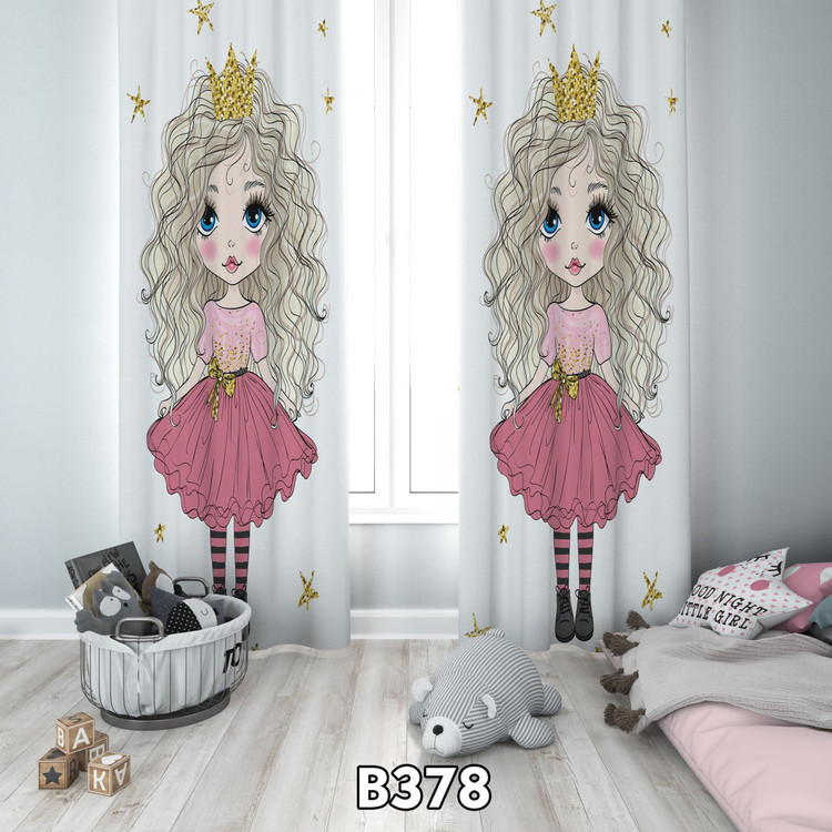 پرده چاپی دختر