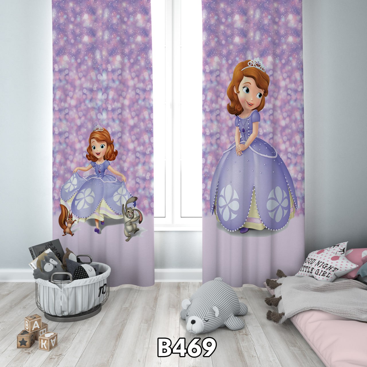 پرده چاپی دختر