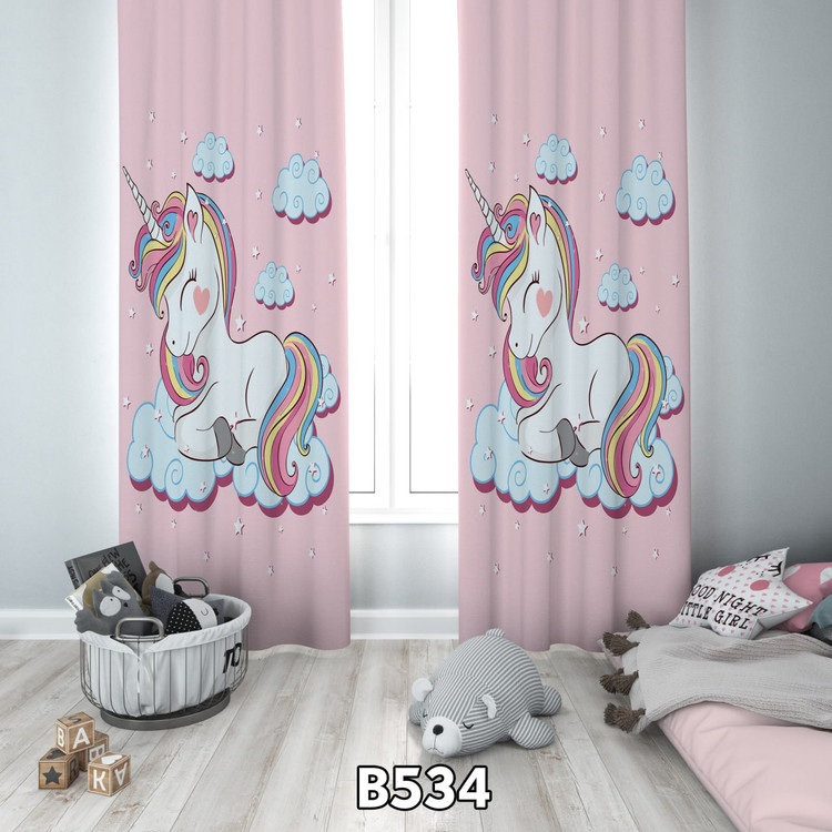 پرده چاپی یونیکورن