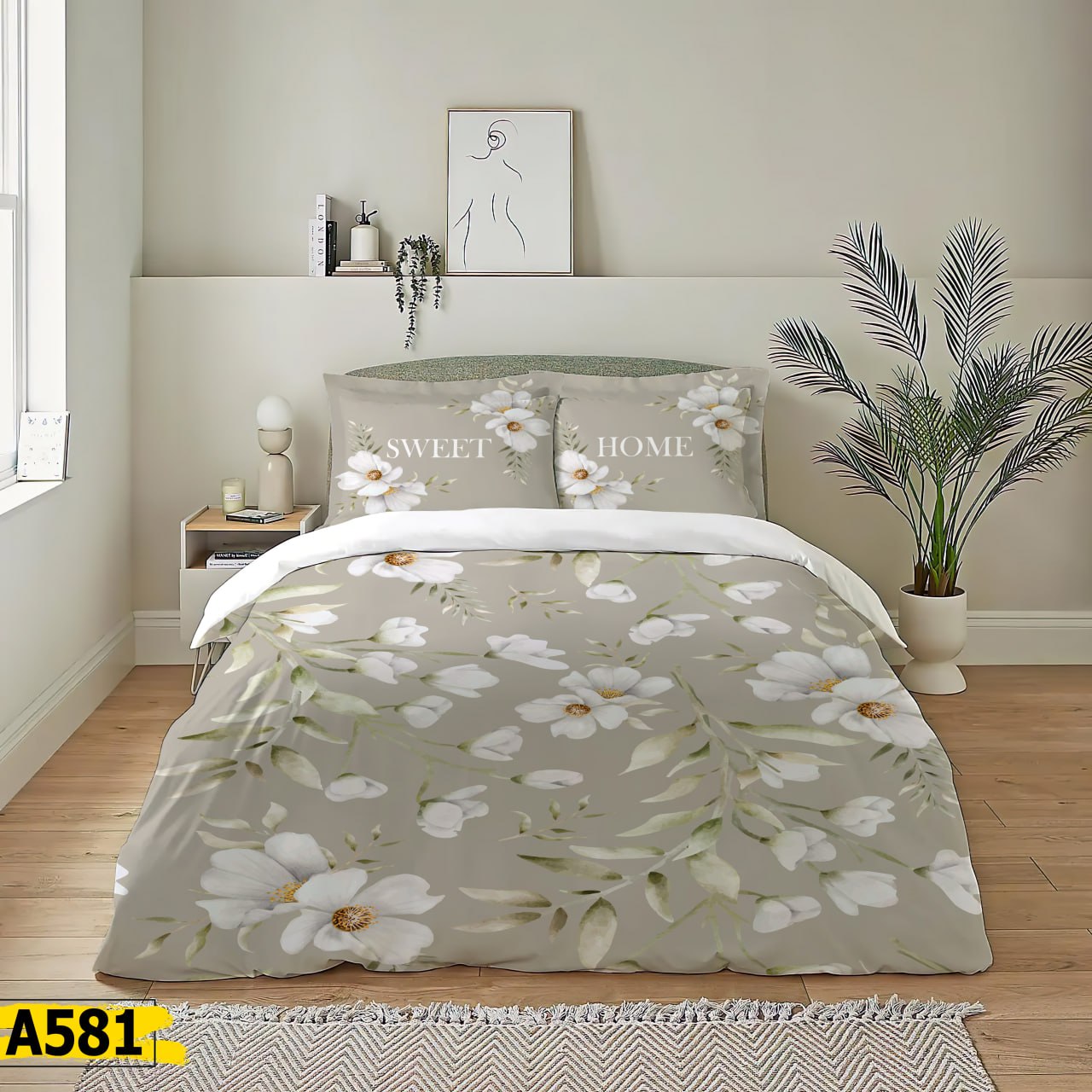 سرویس روتختی گل سه‌بعدی