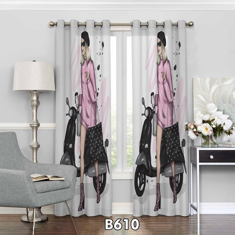 پرده چاپی رخ استایل