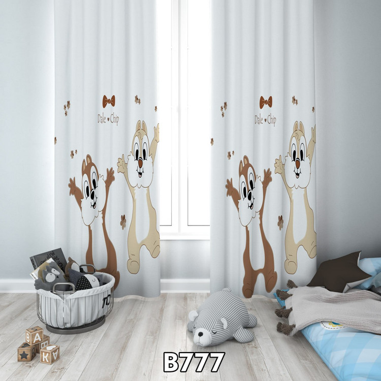 پرده چاپی سنجاب ها