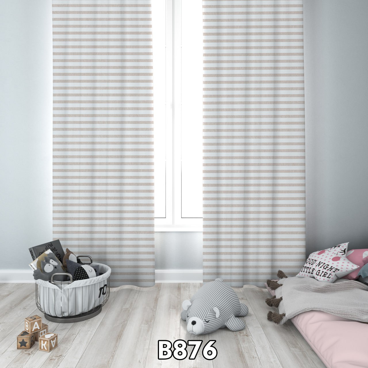 پرده چاپی خرگوش