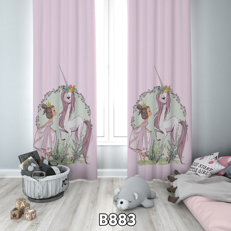 پرده چاپی دختر