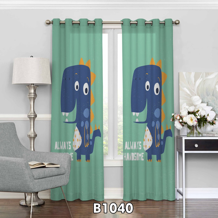 پرده چاپی دایناسور
