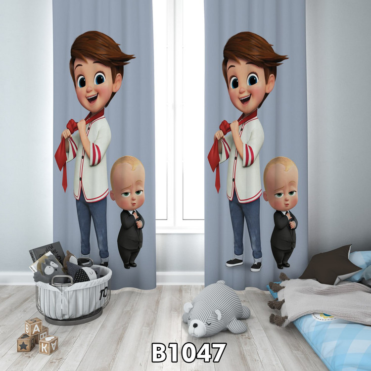 پرده چاپی بچه رئیس