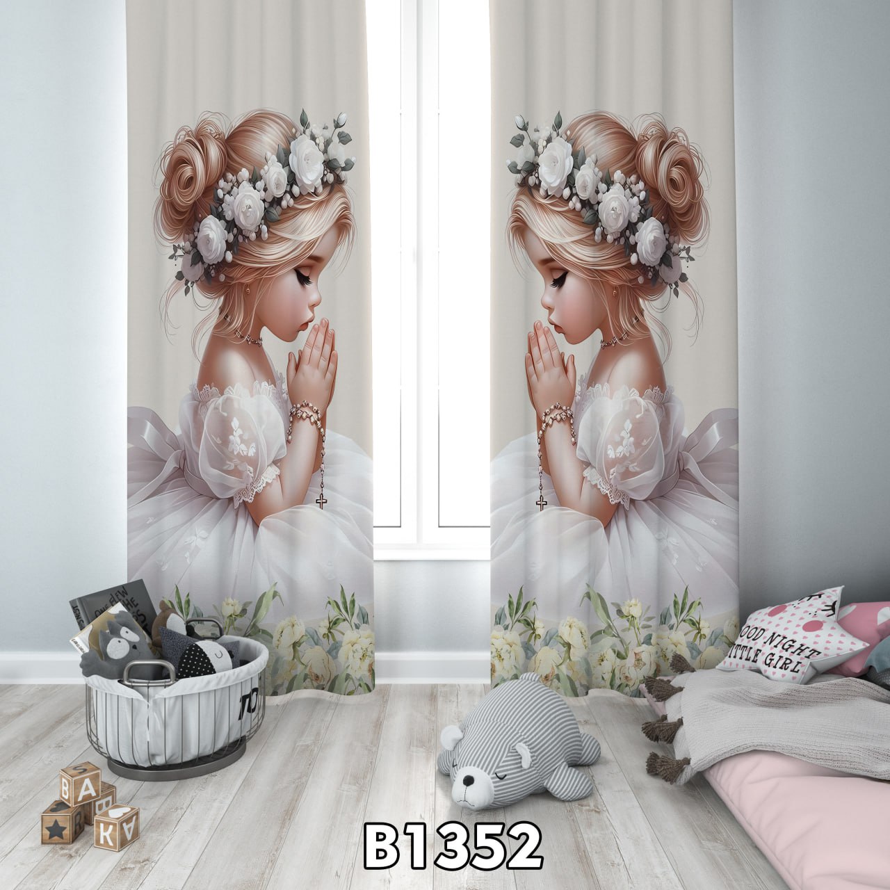 پرده چاپی دخترانه