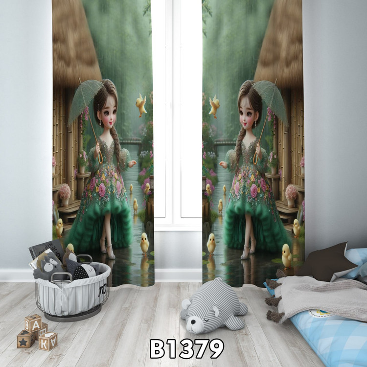 پرده چاپی دخترانه