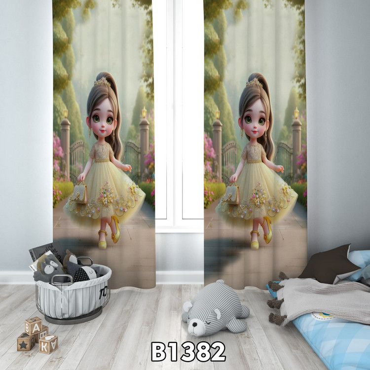 پرده چاپی دخترانه