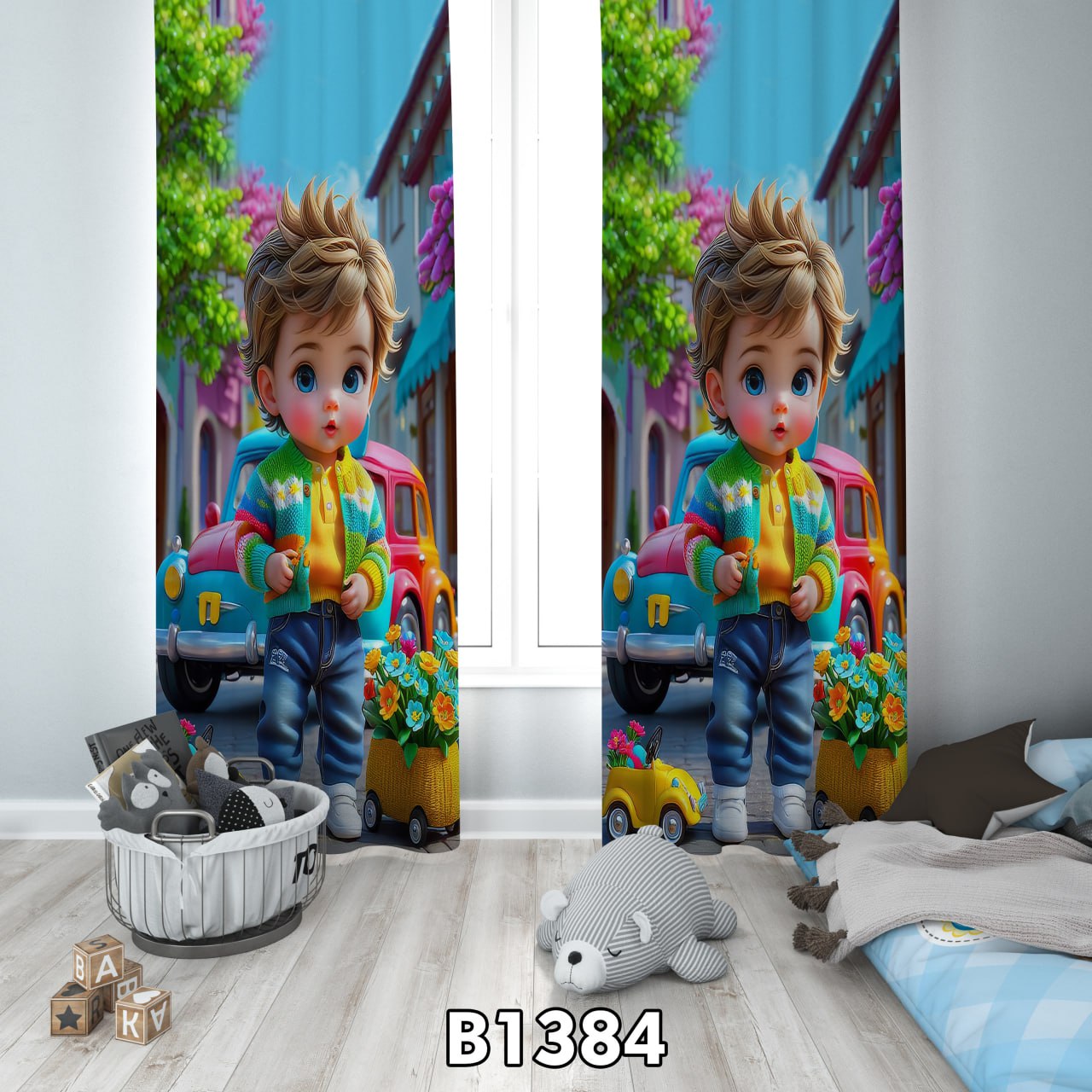 پرده چاپی پسرانه