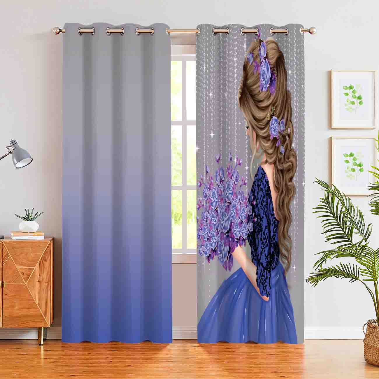 پرده چاپی دخترانه
