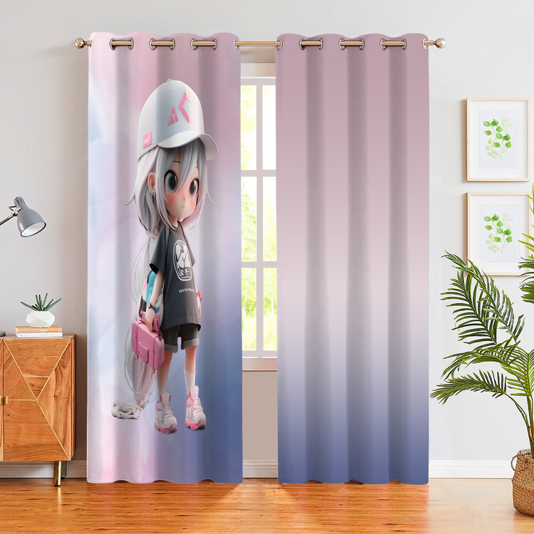 پرده چاپی دخترانه